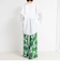 フラワープリントワイドパンツ