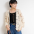 《手洗い可能》レース刺繍7分袖ボレロ