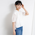 ドットシアーパフスリーブカットソー