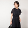 ウォッシャブルシフォンカットプリントワンピース