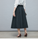 ウォッシャブルラメジャガードフレアスカート