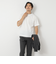 LINKS モザイク柄 レイヤードTee