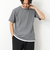 LINKS モザイク柄 レイヤードTee