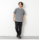 LINKS モザイク柄 レイヤードTee
