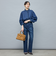 【RM denim】フリルデニムブラウス