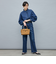【RM denim】フリルデニムブラウス