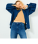 【RM denim】フリルデニムブラウス