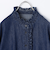 【RM denim】フリルデニムブラウス