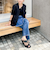 【RM denim】Vネックデニムベスト