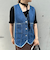 【RM denim】Vネックデニムベスト