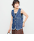 【RM denim】Vネックデニムベスト