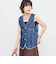 【RM denim】Vネックデニムベスト
