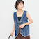 【RM denim】Vネックデニムベスト