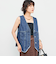 【RM denim】Vネックデニムベスト