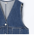 【RM denim】Vネックデニムベスト