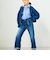 【RM denim】ハイウエストソフトフレアデニム