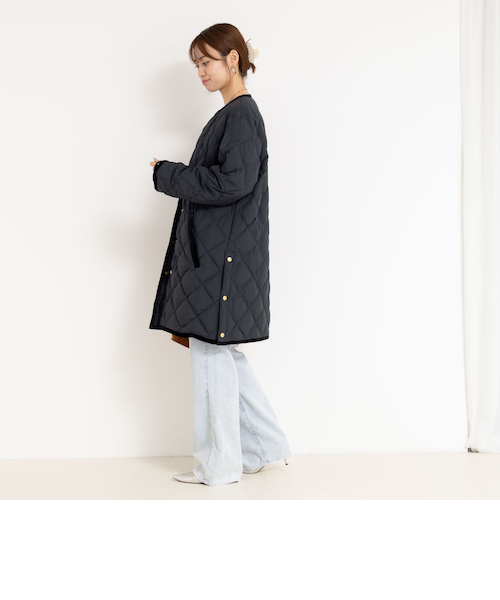 TAION×LIMONTA】別注ベロアパイピングロングダウン｜ノーリーズの通販