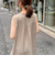 ウォッシャブルサテンストライプノースリシャツワンピース