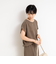 《セットアップ対応》ウォッシャブルシルキーキュプラフレンチブラウス