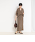 《セットアップ対応》ウォッシャブルシルキーキュプラドレープシャツ