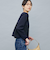 レース付きクルーネックカーディガン