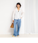 Vネックタックギャザーパーツブラウス
