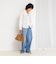 Vネックタックギャザーパーツブラウス