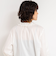 Vネックタックギャザーパーツブラウス
