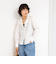 Vネックタックギャザーパーツブラウス