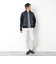 【TAION/タイオン】別注HI NECK DOWN JKT WITH SLEEVE KNIT 25AW