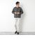 【TAION/タイオン】別注クジラ刺繍CREW NECK BUTTON DOWN JACKET