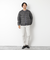 【TAION/タイオン】別注クジラ刺繍CREW NECK BUTTON DOWN JACKET