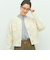 《手洗い可能》鹿の子編みクルーネックカーディガン