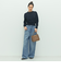襟レース2WAYプルオーバーニット