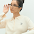 《手洗い可能》ポロ衿リブプルオーバーニット