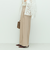 ウォッシャブルサテンワイドパンツ