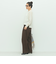 《セットアップ対応》ウォッシャブルウール調セミワイドパンツ