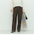 《セットアップ対応》ウォッシャブルウール調セミワイドパンツ