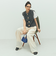 《手洗い可能》ビックボタン起毛ファーベスト
