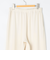 ウォッシャブルバックサテンジョーゼットワイドパンツ