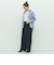 ウォッシャブルバックサテンジョーゼットワイドパンツ