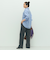 《セットアップ対応》ウォッシャブルソフトシャンブレーセミフレアパンツ