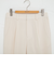 ウォッシャブル麻調スリムパンツ