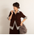 【MAQWEL/マクウェル】ウォッシャブルベロア半袖シャツ