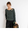 ウォッシャブルリブカットアウト2WAYロンT