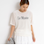 シアートリコットベロアプリントTシャツ