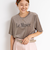 シアートリコットベロアプリントTシャツ