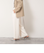 ウォッシャブルバックサテンジョーゼットイージーパンツ