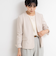 《セットアップ対応》ウォッシャブルカットジョーゼットノーカラージャケット