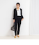 《セットアップ対応》ウォッシャブルカットジョーゼットノーカラージャケット